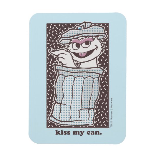 Oscar the Grouch | Kus My Can Magneet (Verticaal)