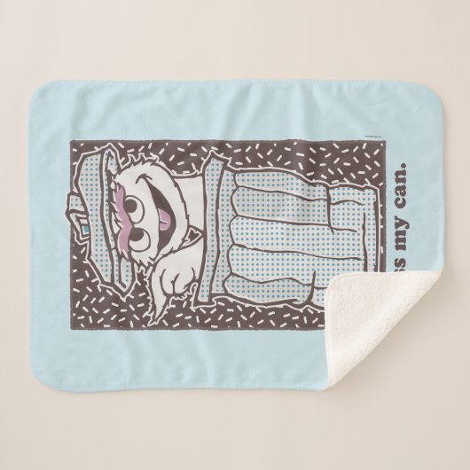 Oscar the Grouch | Kus My Can Sherpa Deken (Voorkant (horizontaal))