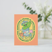 Oscar the Grouch | Monster Treasure Badge Briefkaart (Staand voorkant)