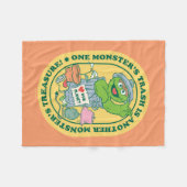 Oscar the Grouch | Monster Treasure Badge Fleece Deken (Voorkant (Horizontaal))