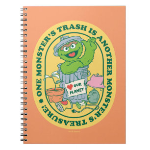 Oscar the Grouch   Monster Treasure Badge Notitieboek