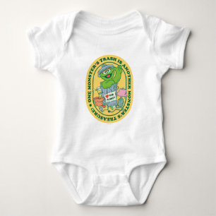 Oscar the Grouch Monster Treasure Badge Romper