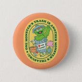 Oscar the Grouch | Monster Treasure Badge Ronde Button 5,7 Cm (Voorkant)