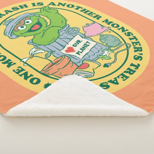 Oscar the Grouch | Monster Treasure Badge Sherpa Deken (3/4)