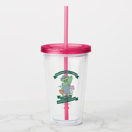 Oscar the Grouch | Monster Treasure Graphic Acryl Drinkbeker (Voorkant)