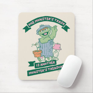 Oscar the Grouch   Monster Treasure Graphic Muismat