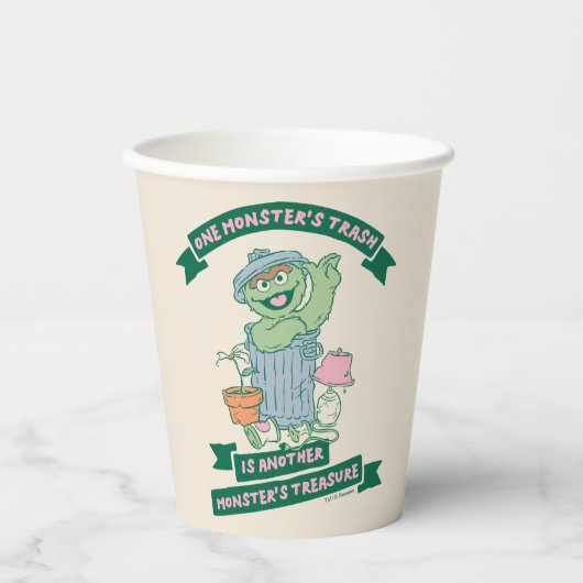Oscar the Grouch | Monster Treasure Graphic Papieren Bekers (Voorkant)
