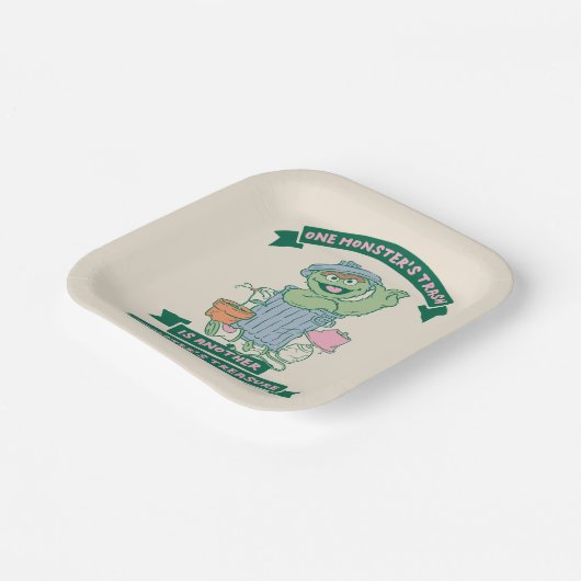 Oscar the Grouch | Monster Treasure Graphic Papieren Bordje (Gebogen)
