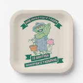 Oscar the Grouch | Monster Treasure Graphic Papieren Bordje (Voorkant)