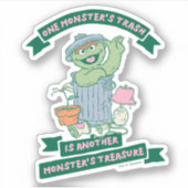Oscar the Grouch | Monster Treasure Graphic Sticker (Voorkant)
