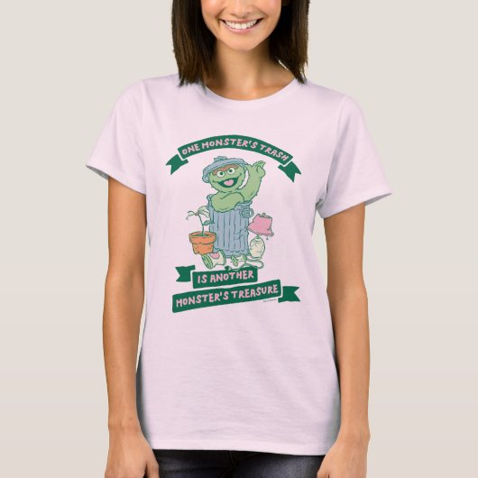 Oscar the Grouch | Monster Treasure Graphic T-shirt (Voorkant)