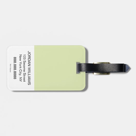 Oscar the Grouch | Ontwikkeling Waterverf Bagagelabel (Achterkant horizontaal)