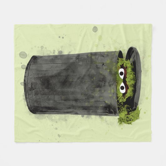 Oscar the Grouch | Ontwikkeling Waterverf Fleece Deken (Voorkant (Horizontaal))