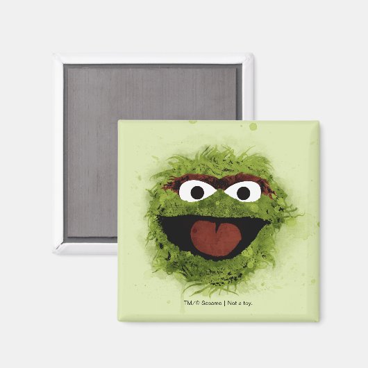 Oscar the Grouch | Ontwikkeling Waterverf Magneet (Voorkant / Achterkant)