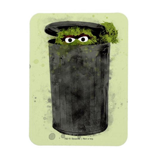 Oscar the Grouch | Ontwikkeling Waterverf Magneet (Verticaal)