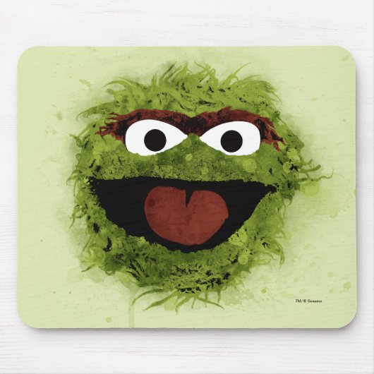 Oscar the Grouch | Ontwikkeling Waterverf Muismat (Voorkant)