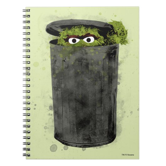 Oscar the Grouch | Ontwikkeling Waterverf Notitieboek (Voorkant)