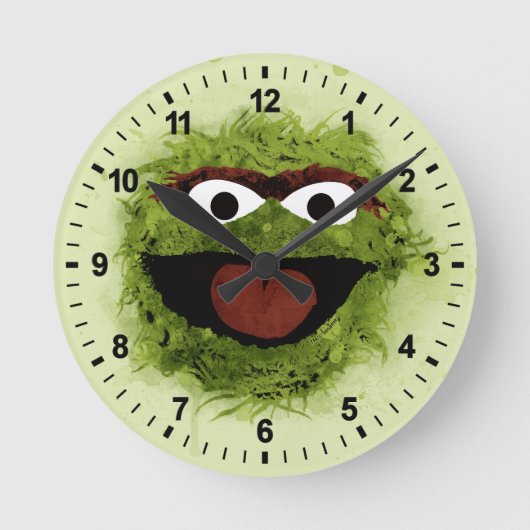 Oscar the Grouch | Ontwikkeling Waterverf Ronde Klok (Voorkant)