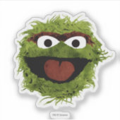 Oscar the Grouch | Ontwikkeling Waterverf Sticker (Voorkant)