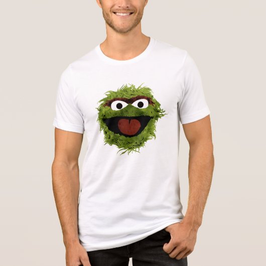 Oscar the Grouch | Ontwikkeling Waterverf Tri-Blend Shirt (Voorkant)