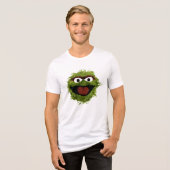 Oscar the Grouch | Ontwikkeling Waterverf Tri-Blend Shirt (Voorkant volledig)