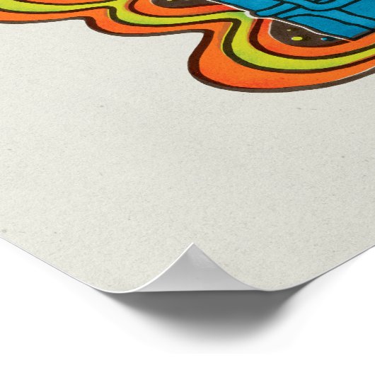 Oscar the Grouch | Psychedelic Poster (Hoek)