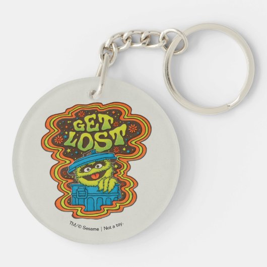 Oscar the Grouch | Psychedelic Sleutelhanger (Achterkant)