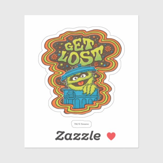Oscar the Grouch | Psychedelic Sticker (Vel)