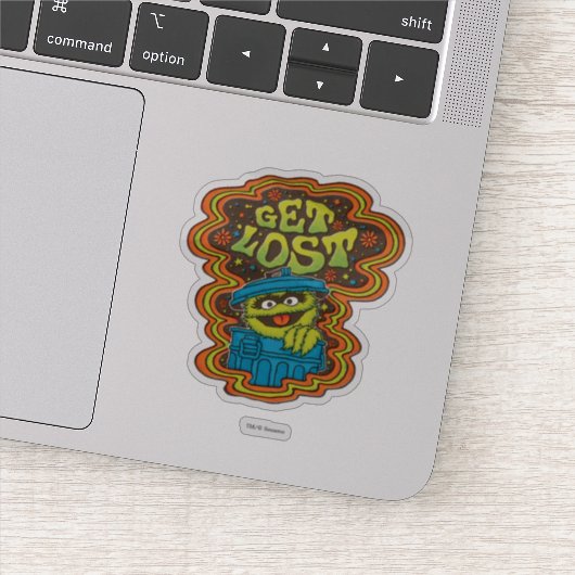 Oscar the Grouch | Psychedelic Sticker (Detail)