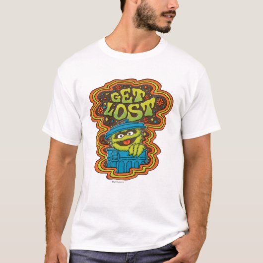Oscar the Grouch | Psychedelic T-shirt (Voorkant)