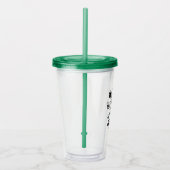 Oscar the Grouch Schaats Logo - Aggro 1969 Acryl Drinkbeker (Rechts)