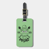 Oscar the Grouch Schaats Logo - Aggro 1969 Bagagelabel (Voorkant verticaal)