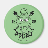 Oscar the Grouch Schaats Logo - Aggro 1969 Magneet (Voorkant)