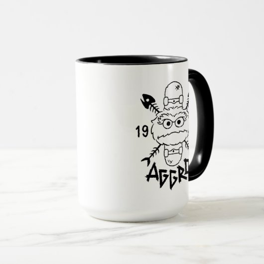 Oscar the Grouch Schaats Logo - Aggro 1969 Mok (Voorkant rechts)