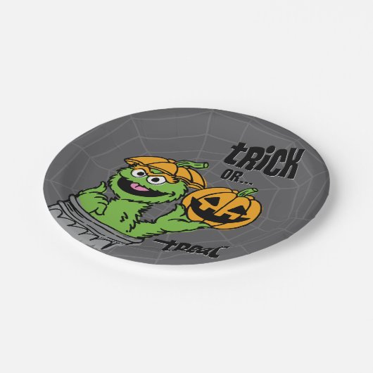 Oscar the Grouch - Trick or treat Papieren Bordje (Gekanteld)