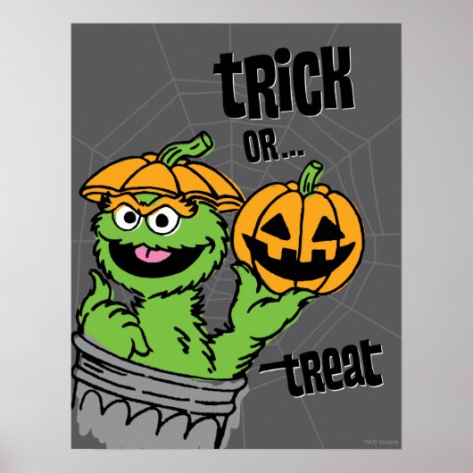 Oscar the Grouch - Trick or treat Poster (Voorkant)