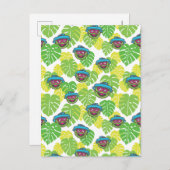 Oscar the Grouch | Tropisch patroon Briefkaart (Voorkant / Achterkant)