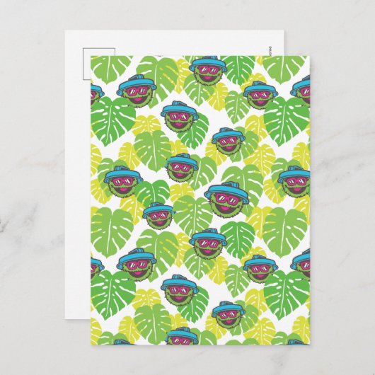 Oscar the Grouch | Tropisch patroon Briefkaart (Voorkant / Achterkant)