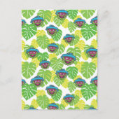 Oscar the Grouch | Tropisch patroon Briefkaart (Voorkant)