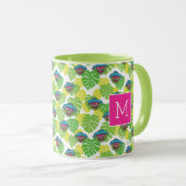 Oscar the Grouch | Tropisch patroon Mok (Voorkant rechts)