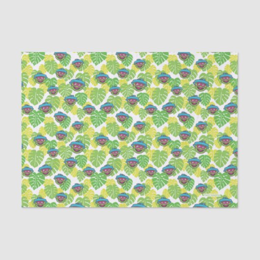 Oscar the Grouch | Tropisch patroon Tissuepapier (Voorkant)