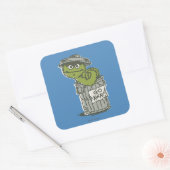 Oscar the Grouch Vintage 2 Vierkante Sticker (Envelop)