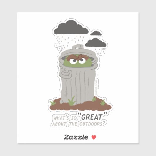 Oscar The Grouch | Wat is er zo geweldig aan het r Sticker (Vel)