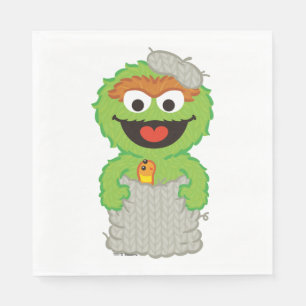 Oscar the Grouch Wool Style Servetten