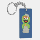 Oscar the Grouch Wool Style Sleutelhanger (Voorkant Links)
