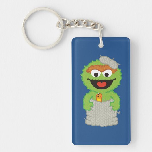 Oscar the Grouch Wool Style Sleutelhanger (Voorkant)