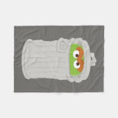 Oscar the Grouch & z'n vuilnisbak Fleece Deken (Voorkant (Horizontaal))