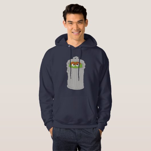Oscar the Grouch & z'n vuilnisbak Hoodie (Voorkant volledig)