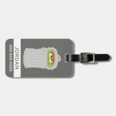 Oscar the Grouch & z'n vuilnisbak | Je gegevens to Bagagelabel (Voorkant horizontaal)