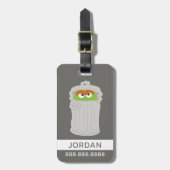 Oscar the Grouch & z'n vuilnisbak | Je gegevens to Bagagelabel (Voorkant verticaal)